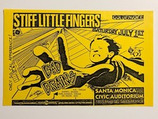 Bad Brains Stiff Little Fingers Flyer SLF Minor Threat Poster Misfits