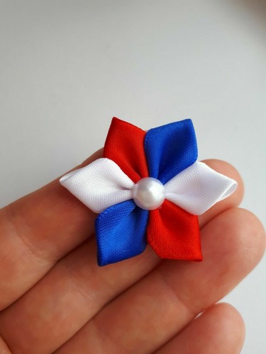 Satin ribbon poinsettia - ribbon,
