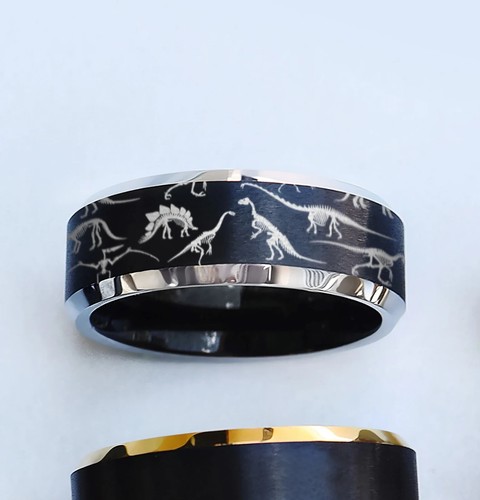 Engraved tungsten carbide - engraved,