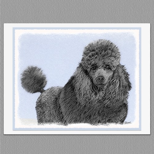 Poodle miniature toy - poodle,
