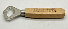 BECKS LAGER WOODEN HANDLED