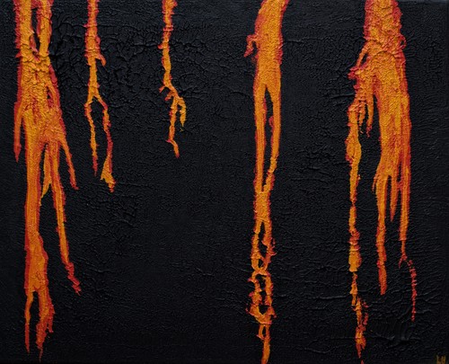 Liquid fire oil painting - liquid, ii