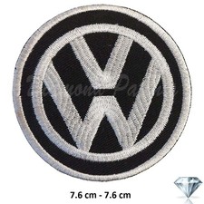VW Black embroidery patch iron