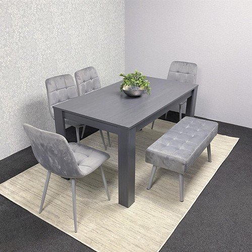 Dining table and chairs with - 4,