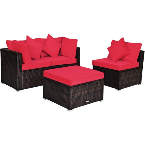Patio 4pcs rattan wicker - patio,