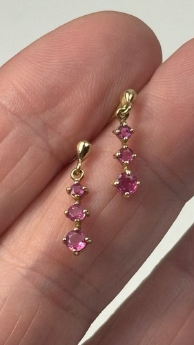 9ct gold genuine - gold, ruby