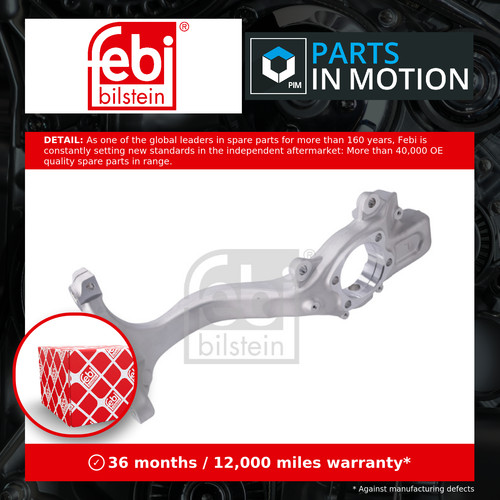 Stub axle front left - front, 1002630
