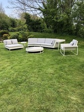 IMMACULATE LUXURY RARE DISCONTINUED DEDON ZOFA RATTAN GARDEN SOFA OVER £20K NEW