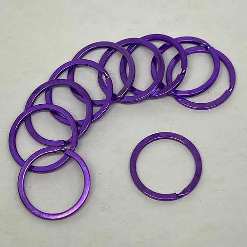 Purple split key rings - -, brand