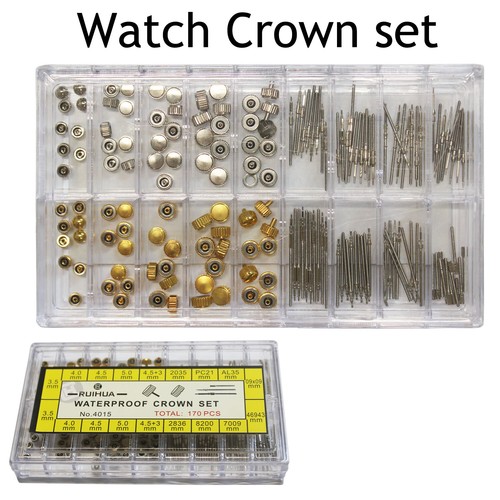 Waterproof watch crown set - waterproof,