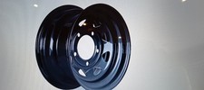 16X 8  BLACK 8 SPOKE  WHEELS /