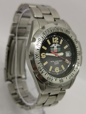 Vtg 1992 Mil-Eagle USA Ref GI-1115 Military Divers Quartz 38mm Steel Gents Watch