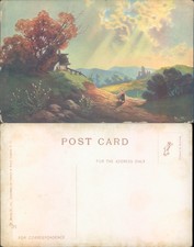 Country landscape painting