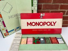 Monopoly Board Game Retro Classic Vintage Waddingtons 1960s Fully Complete