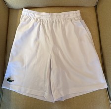 Lacoste Sport Men’s Tennis Shorts - White - Large (Size 4)
