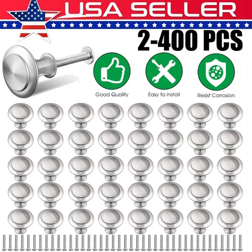 Stainless steel cabinet knobs - steel,
