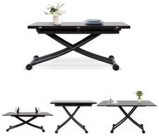 Multifunction Dining Table, Modern Height Adjustable Coffee Table Dining Table