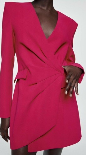 Zara draped blazer dress - zara,