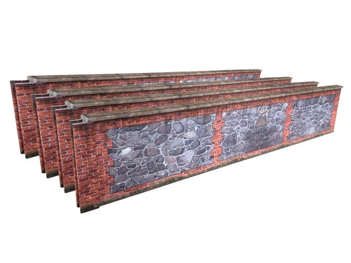 7ft stone brick - stone, wall