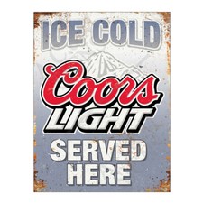 Metal Tin Sign Plaque Ice Cold