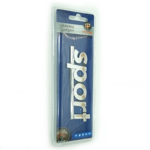 Sport chrome car badge decal - car,