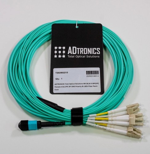 Mpo om3 fiber - 4, lc