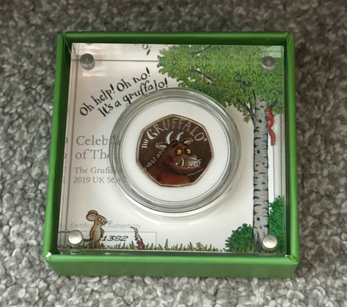 2019 gruffalo 50p silver proof - gruffalo,