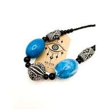 Chunky Vintage Carved Clay and