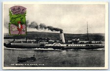 Postcard Paddle Steamer Eagle 3 Scotland