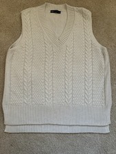 Cable Knitted Tank Top V Neck