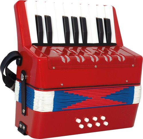 Red child accordion - red, accordion.