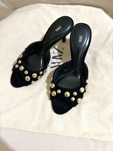 Zara velvet high - high, heels
