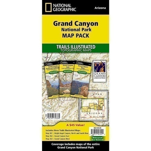 Grand canyon nat - map, pack