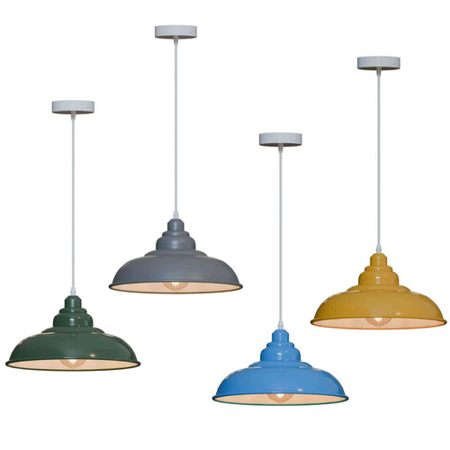 Vintage retro metal shade - retro,