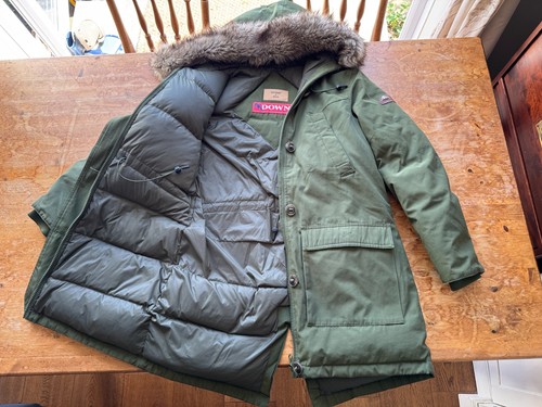 Womens superdry down parka - down,