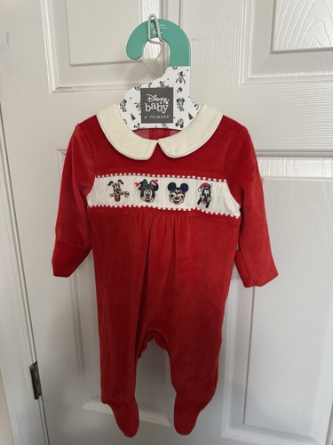Disney baby primark red velour - baby,