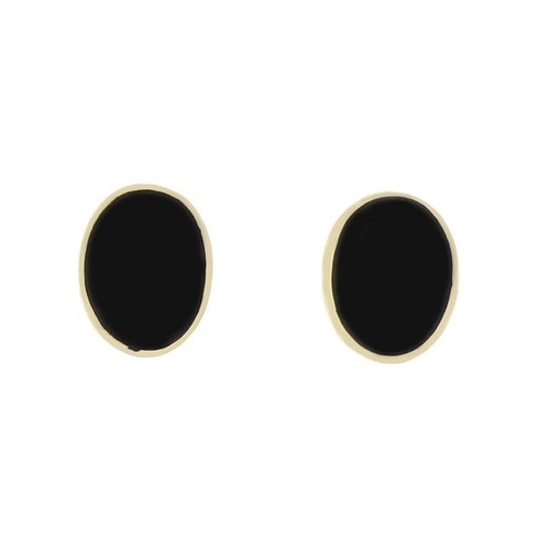 Whitby jet stud - jet,