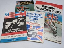 4 Vintage Transatlantic Trophy Motorcycle Programmes 1973  1974 1977 1980