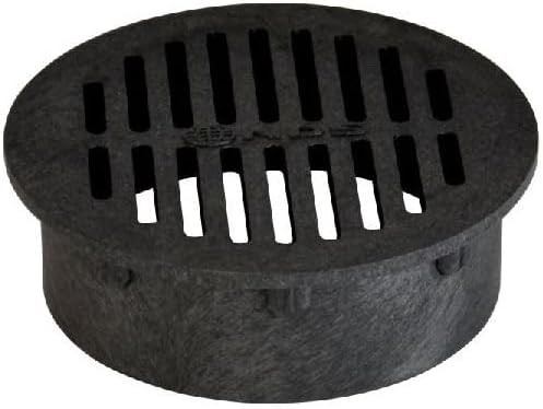 Black plastic round - 6",