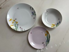 Next Multi Lila Floral 12 Piece Dinner Set.