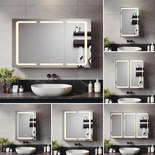Illuminated bathroom mirror - bathroom,