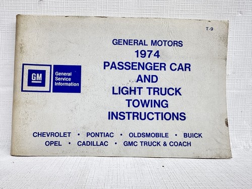 1974 car truck towing - gm, lt