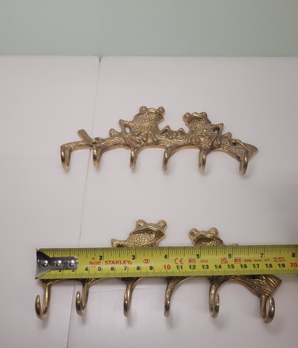 Vintage brass tone frog - 2,