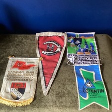 Joblot Vintage Camping And Caravan Club Pennants Used 