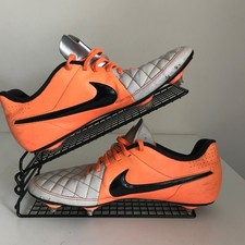 Nike Tiempo Rio II SG Football Boots Desert Sand/Black/Orange – Rare UK 9