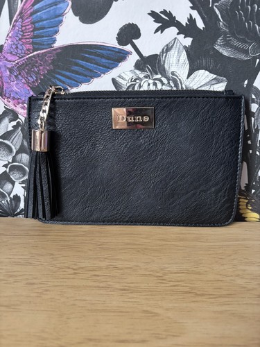 Dune black zip handbag - black, pouch
