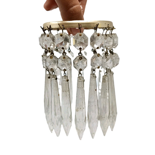 Vintage crystal chandelier - crystal,