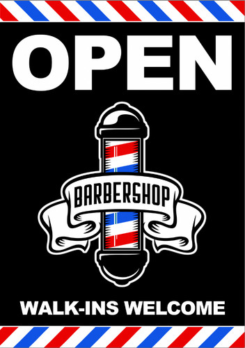 Barber shop open walk ins - open, walk-ins