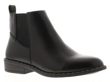 Platino Womens Chelsea Boots Grand Zip Fastening black UK Size