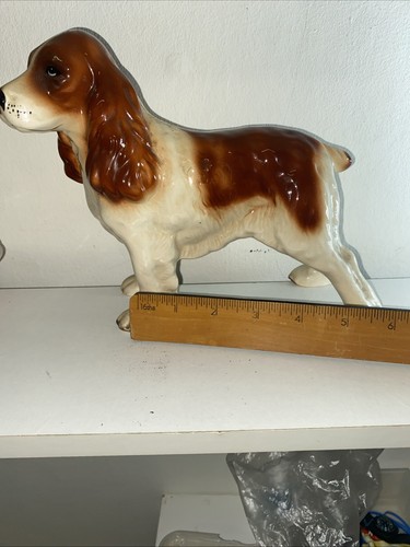 Vintage ceramic spaniel dog - ceramic,